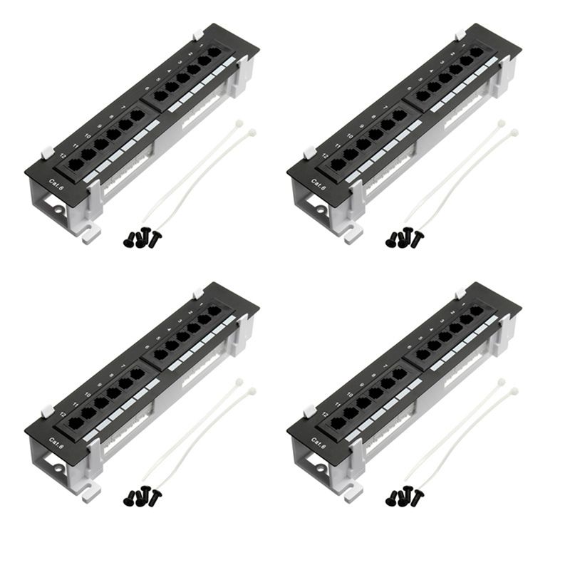 Patch Panel Cat6 - M51K-4X Network Tool Kit 12 Port