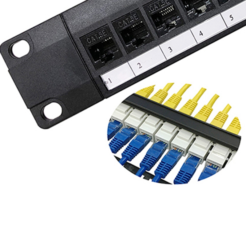 Patch Panel Cat6 - 8 Port Straight-Through CAT6 Patch Panel