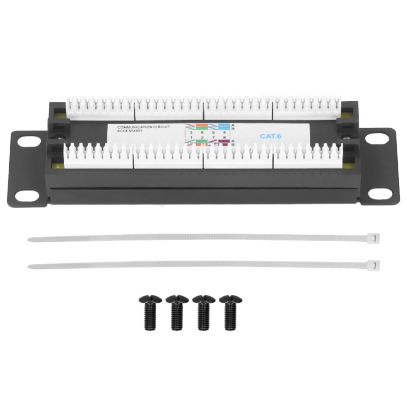 Patch Panel Cat6 - 8 Ports Wall Mount Network Patch