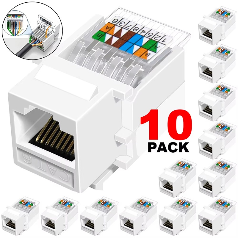 10pcs Cat6 RJ45 Network Module - Patch Panel Cat6 review and price