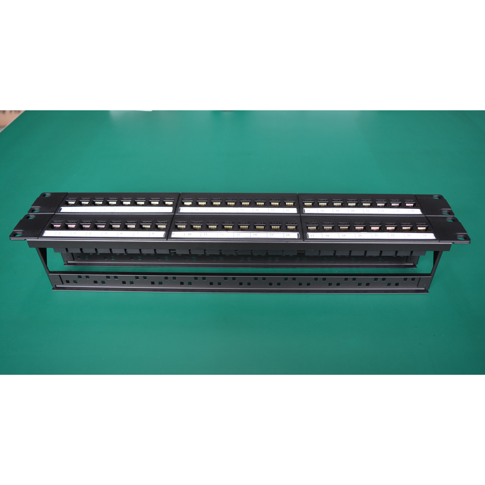 19in 2U Cabinet Pass-through 4 - Patch Panel Cat6 review and price